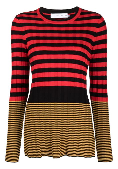 Multicolour Slinky striped long-sleeve jumper - women PROENZA SCHOULER WHITE LABEL | WL2337910982